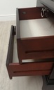 stag bedside table with tea tray
