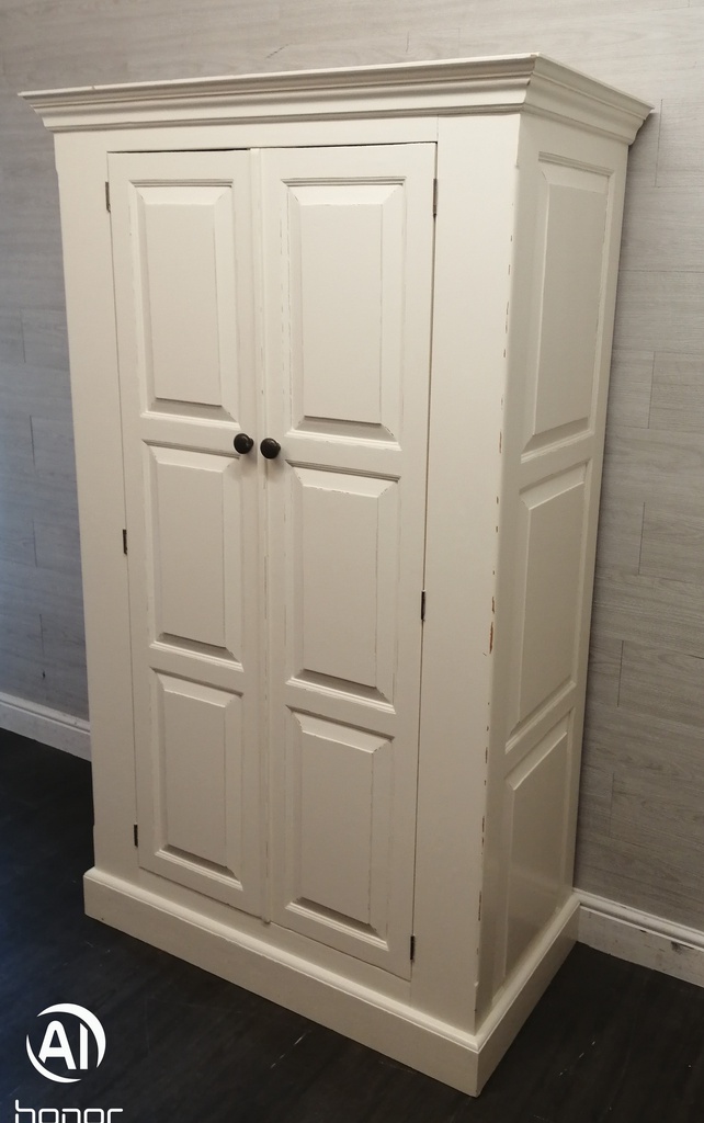 Shabby Chic Whitw  Solid Pine Wardrobe