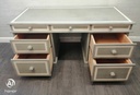 STUNNING PINE PAINTED PEDESTAL DESK