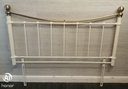 Lovely 5ft cream metal victorian style headboard