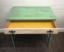 CREAM &amp; GREEN PAINTED DRESSING DESK