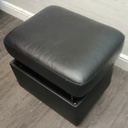 BLACK STRESSLESS OTTOMAN MODERN FOOTSTOOL