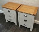 Pair Of Grey Shaker style Bedside Chests