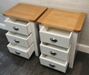 Pair Of Grey Shaker style Bedside Chests