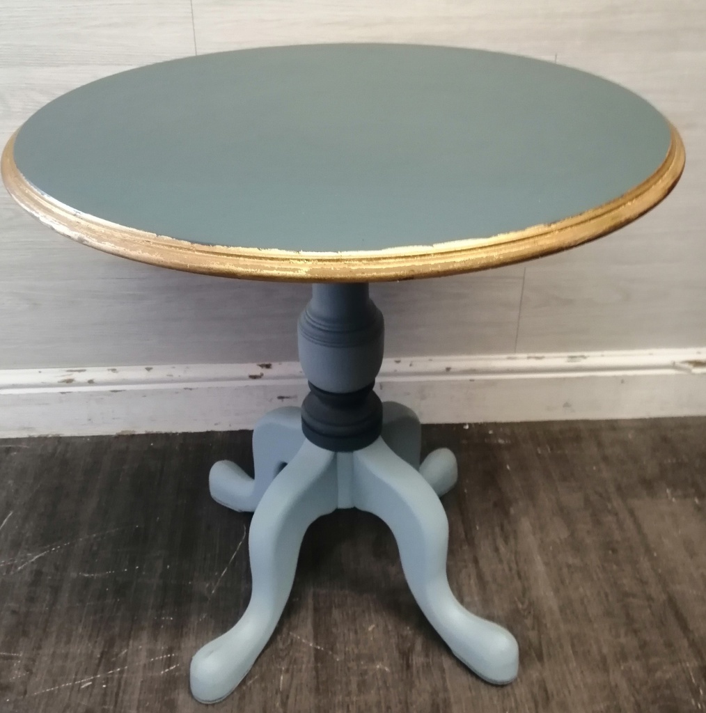 Painted Round Side Table