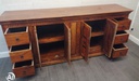 QUALITY LARGE SOLID WOOD SHEESHAM SIDEBOARD