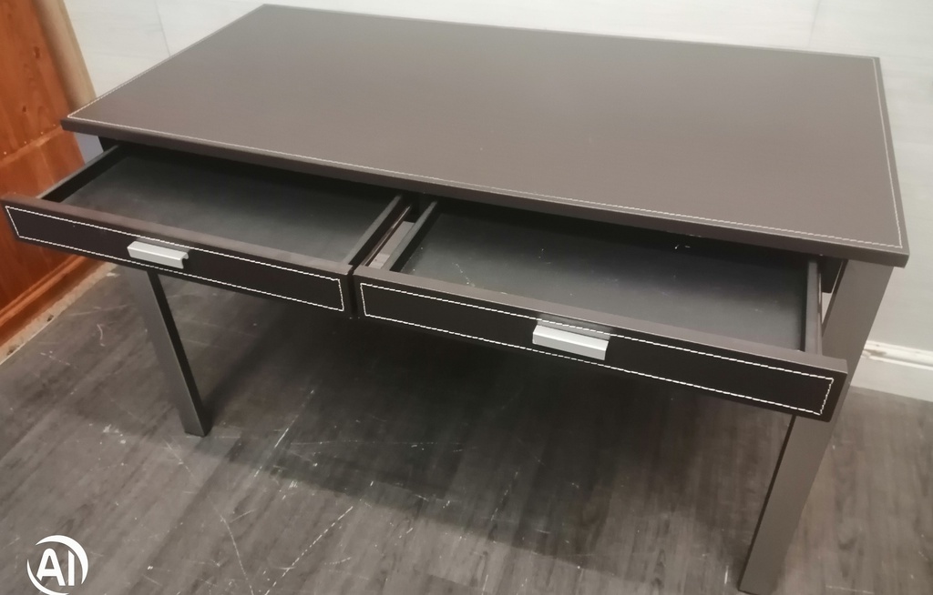 MODERN LEATHER STYLE DESK FROM JOHN LEWIS