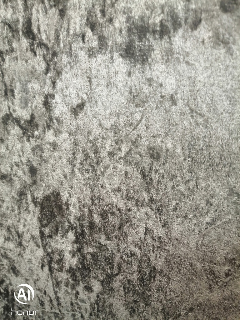 4ft6" Crush Velevet Grey  Ottoman Bed Frame