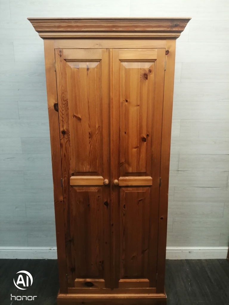 SOLID PINE DOUBLE WARDROBE