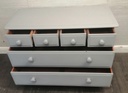 Painted Grey Six Drawer Stag Chest
