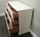ALSTONS White Six Drawer Chest