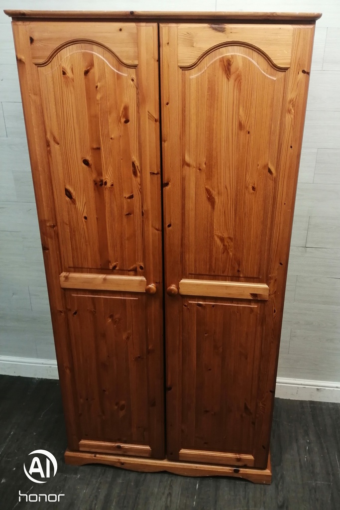 SOLID PINE DOUBLE WARDROBE