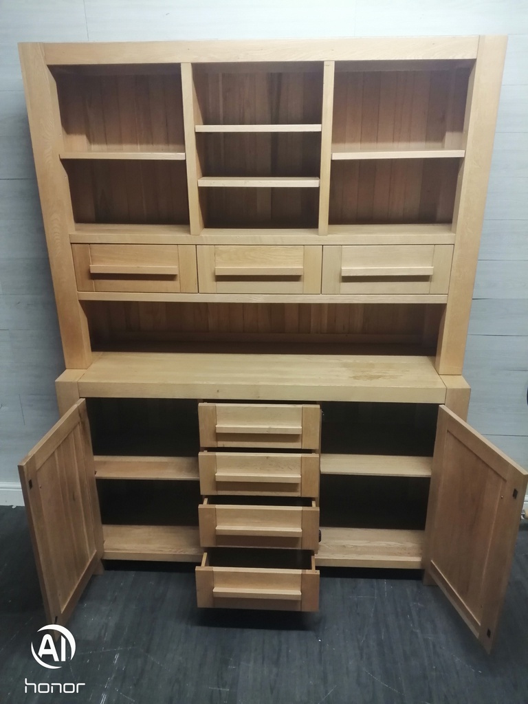 BARGAIN OAK DISPLAY DRESSER UNIT