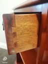 Neat  repro yew side unit/bedside