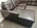 Neat faux leather l shape sofa