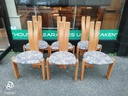 STYLISH DANISH PINE EXTENDING TABLE &amp; SIX CHAIRS
