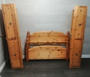 4ft6"Pine Bed Frame with Four Drawers