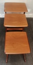 Retro Style Teak Nest of Three Tables