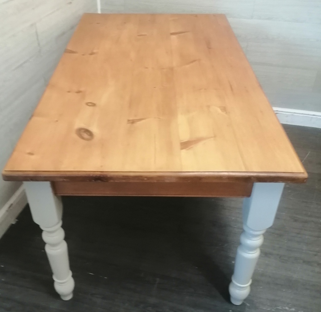 6FT SOILD PINE SHABBY CHIC DINING TABLE