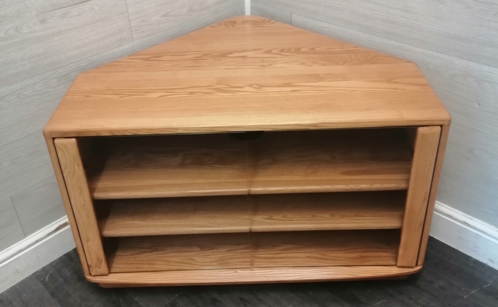 QUALITY MODERN ERCOL WINDSOR TV BENCH/STAND