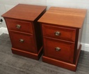 PAIR OF QUALITY OLQMPUS BEDSIDE CHESTS