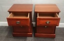 PAIR OF QUALITY OLQMPUS BEDSIDE CHESTS
