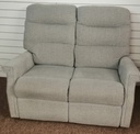NEAT HIGH BACK TWO SEATER GREY TONED  SOFA