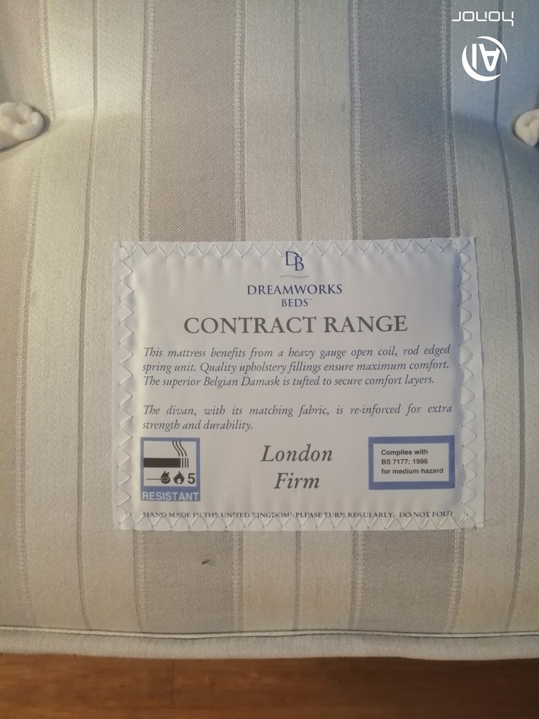 2ft 6" small single divan base and mattress set