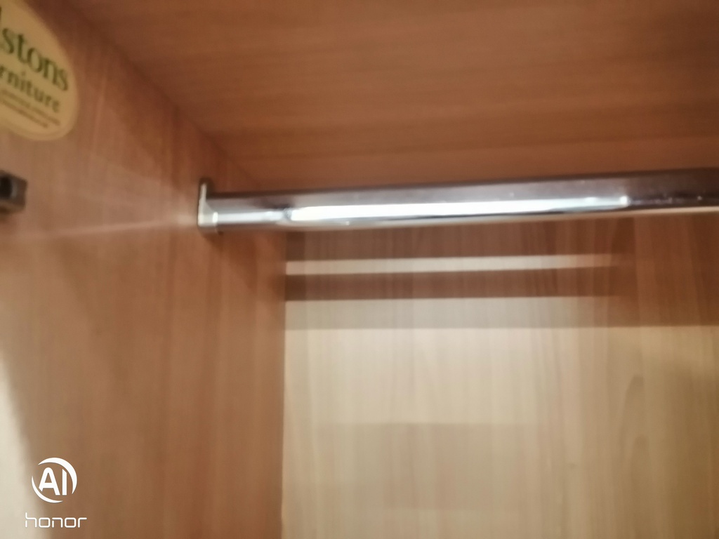 ALSTONS Cream Double Wardrobe with Mirror