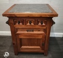 Quality Mexican Pine Kitchen Island with GraniteTop