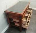 Quality Mexican Pine Kitchen Island with GraniteTop
