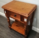 Quality Mexican Pine Side Table with Drawer