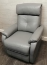 GREY LEATHER ELECTRIC RECLINER ARMCHAIR FROM JOHN LEWIS