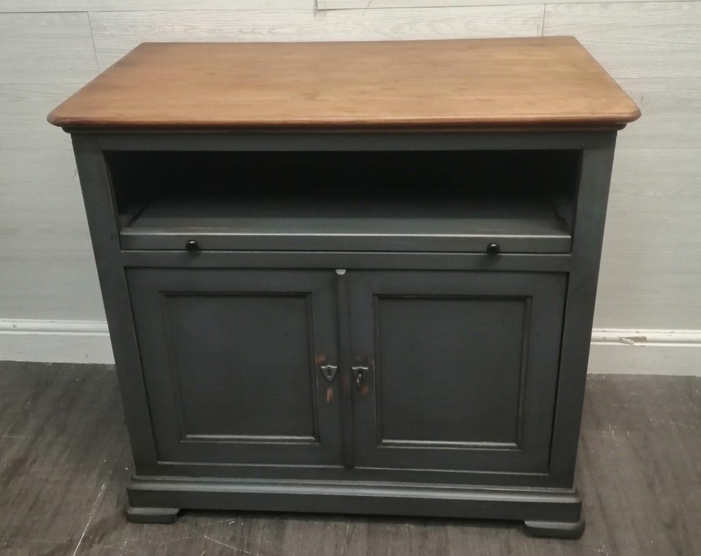 LOVELY GREY PAINTED TV STANDS
