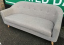 NEAT TWO SEATER GREY SOFA