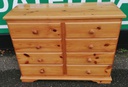 Pine 8 drawer merchant style chest