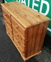 Pine 8 drawer merchant style chest