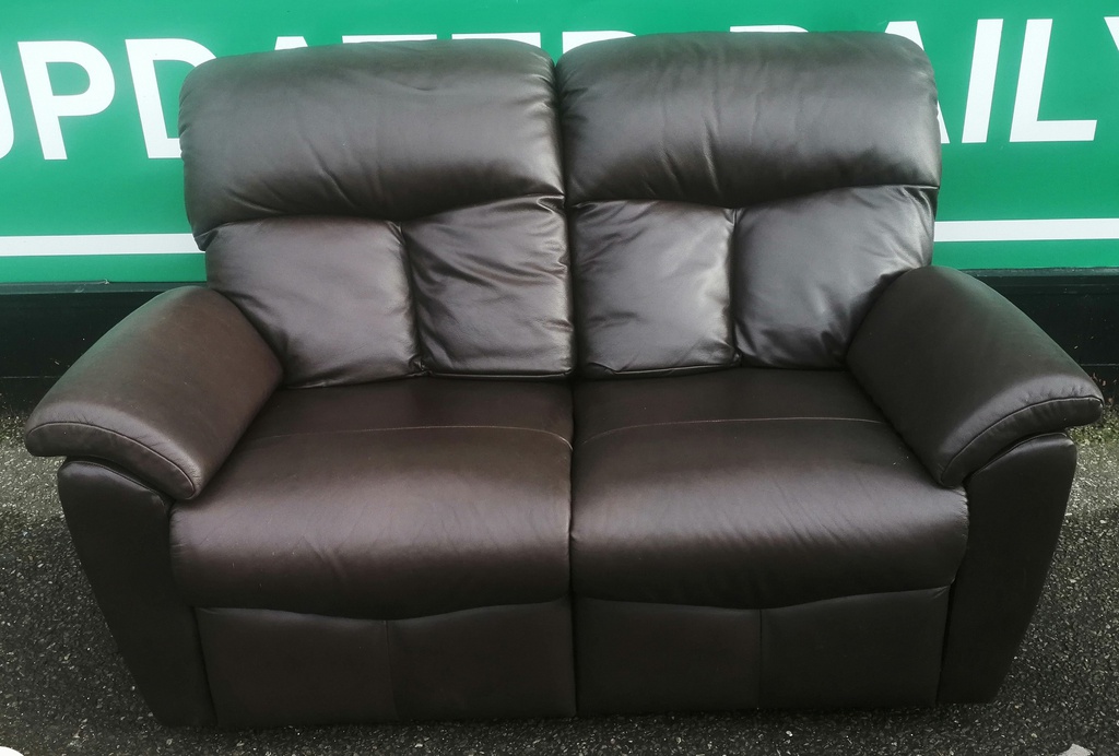 GPLAN Classic Two Seater Leather Sofa