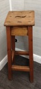 LOVELY OLD PINE SCHOOL LAB STOOL
