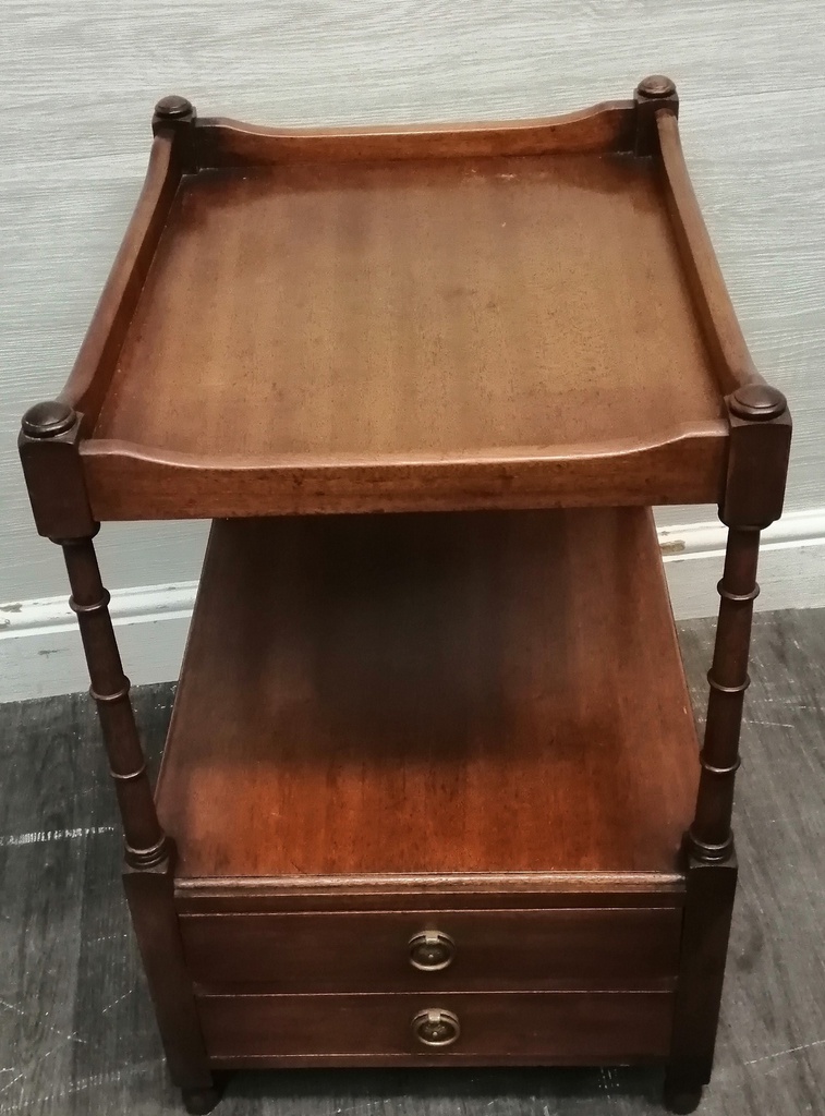 Repro Two Drawer Side Table