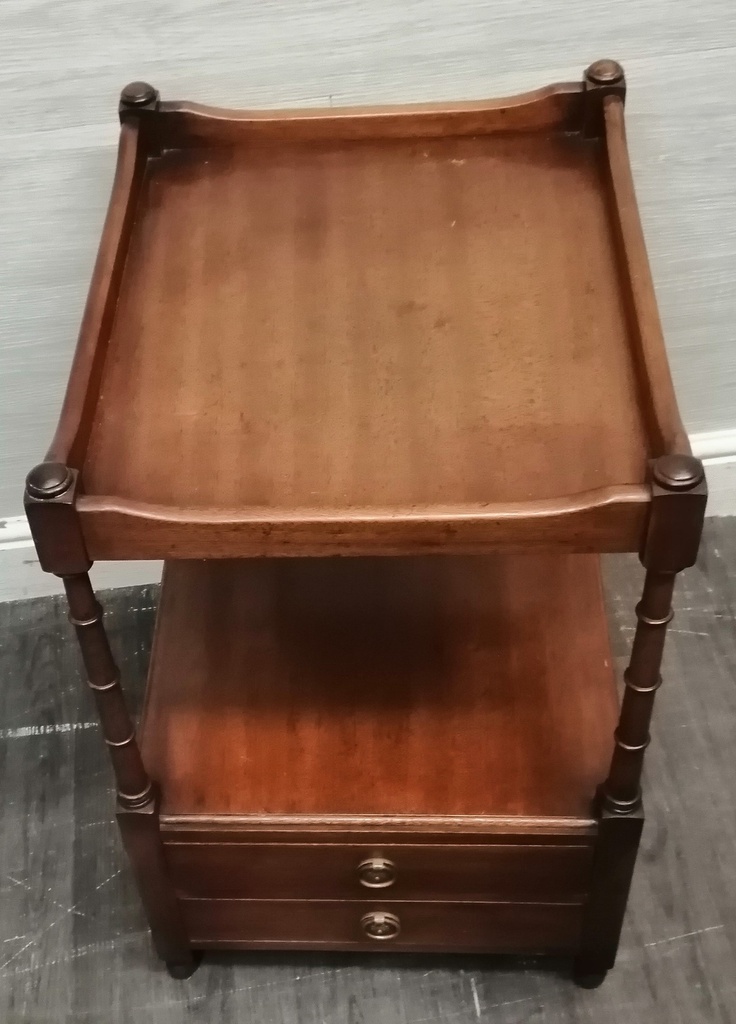 Repro Two Drawer Side Table