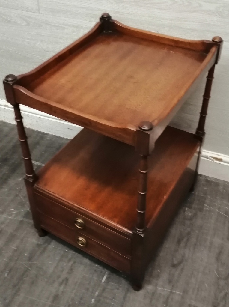 Repro Two Drawer Side Table