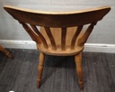 Pair of slat back dining chairs