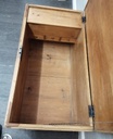LOVELY LARGE OLD PINE BLANKET BOX /COFFEE TABLE