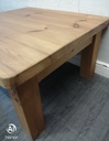 Solid chunky pine coffee table