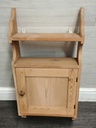 Quality old pine small wall shelf unit