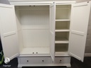 QUALITY LARGE TRIPLE  WHITE  WARDROBE