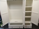 QUALITY LARGE TRIPLE  WHITE  WARDROBE