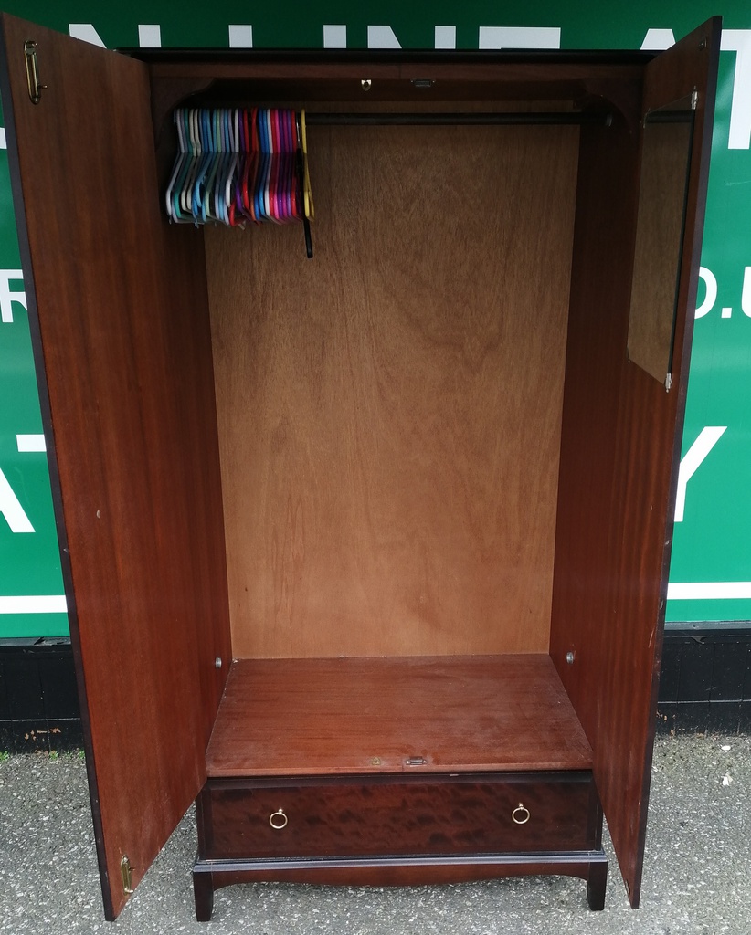 Stag double wardrobe with drawer