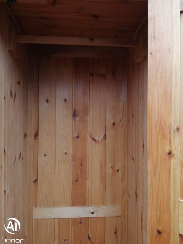 Large Solid Pine Four Door Wardrobe With Drawers